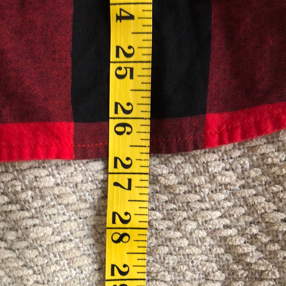 Tommy Hilfiger Red and Black Casual Button Down Shirt - Picture 8 of 8